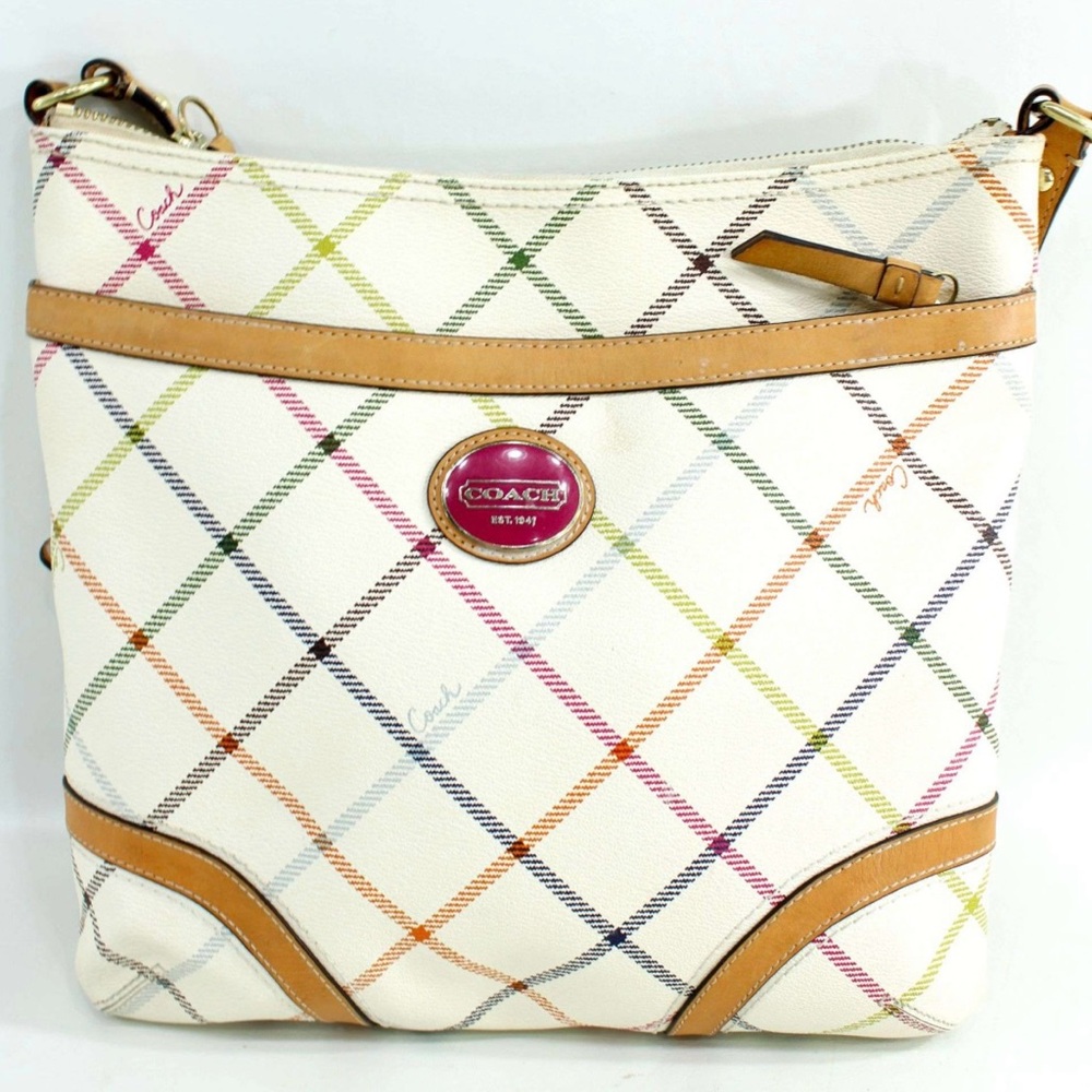 Coach Heritage Plaid Tattersall in Like-New Condition